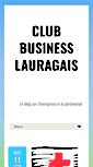 Mobile Screenshot of clubbusinesslauragais.fr